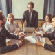 image of business presenter presenting to a small business audience