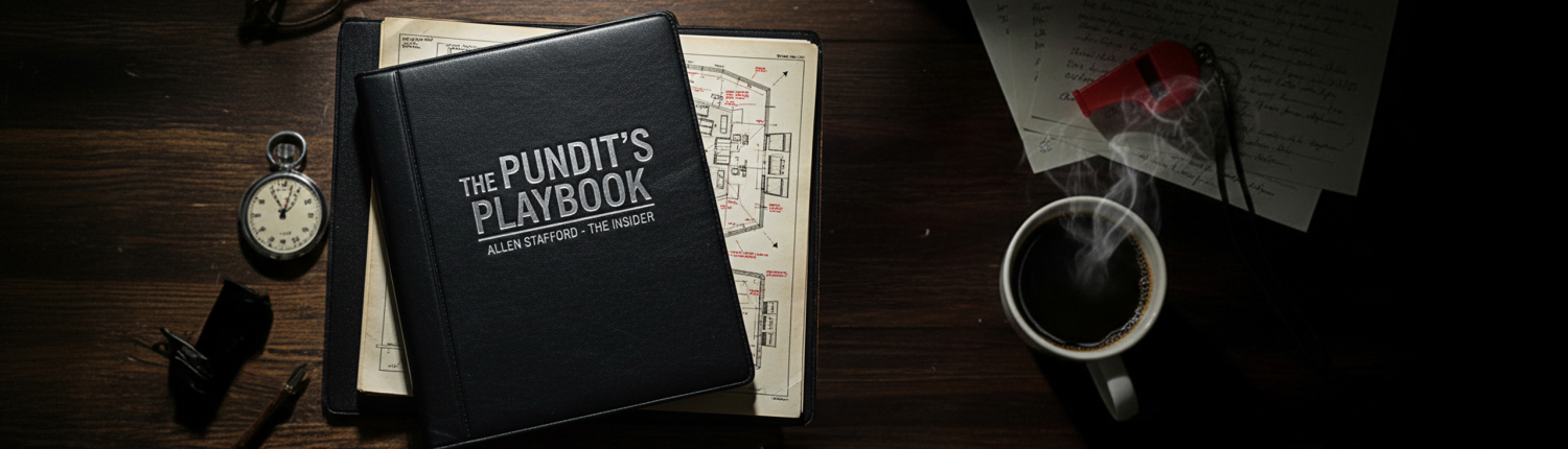 Header photo of the Pundit Playbook for how the media manipulates the masses