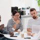 work colleagues communicating - communication styles